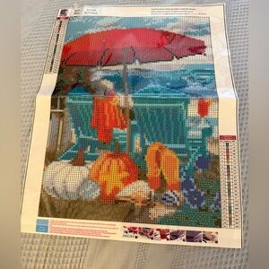 Diamond painting kit Colorful Beach Scene